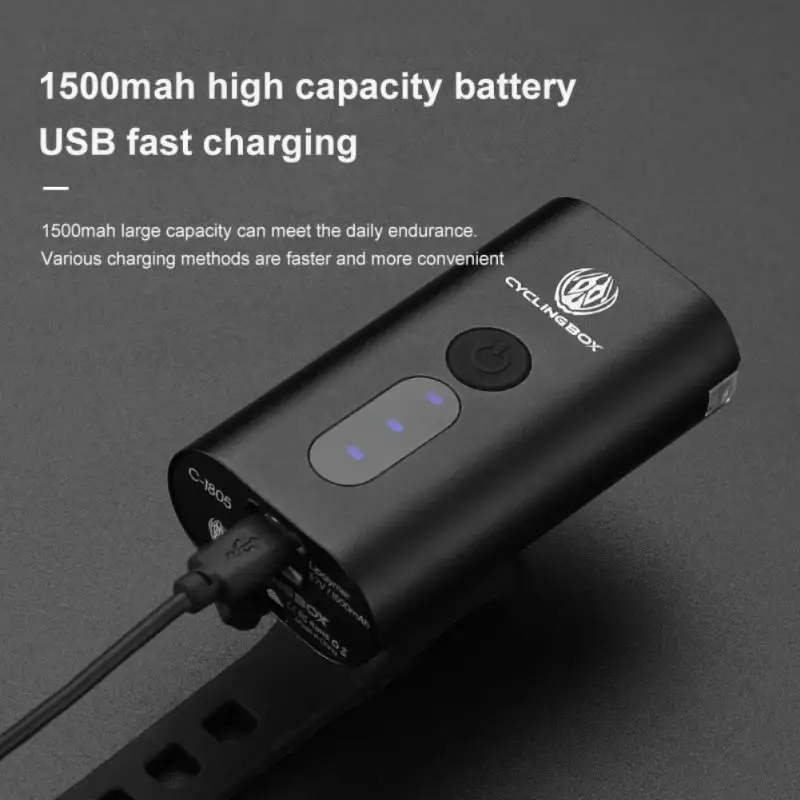 

Фонарик для горного и шоссейного велосипеда, с зарядкой от USB