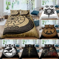 ancient viking bedding sets 23pcs vintage tribe berserker symbol duvet cover set bedroom single double twin queen king sizes