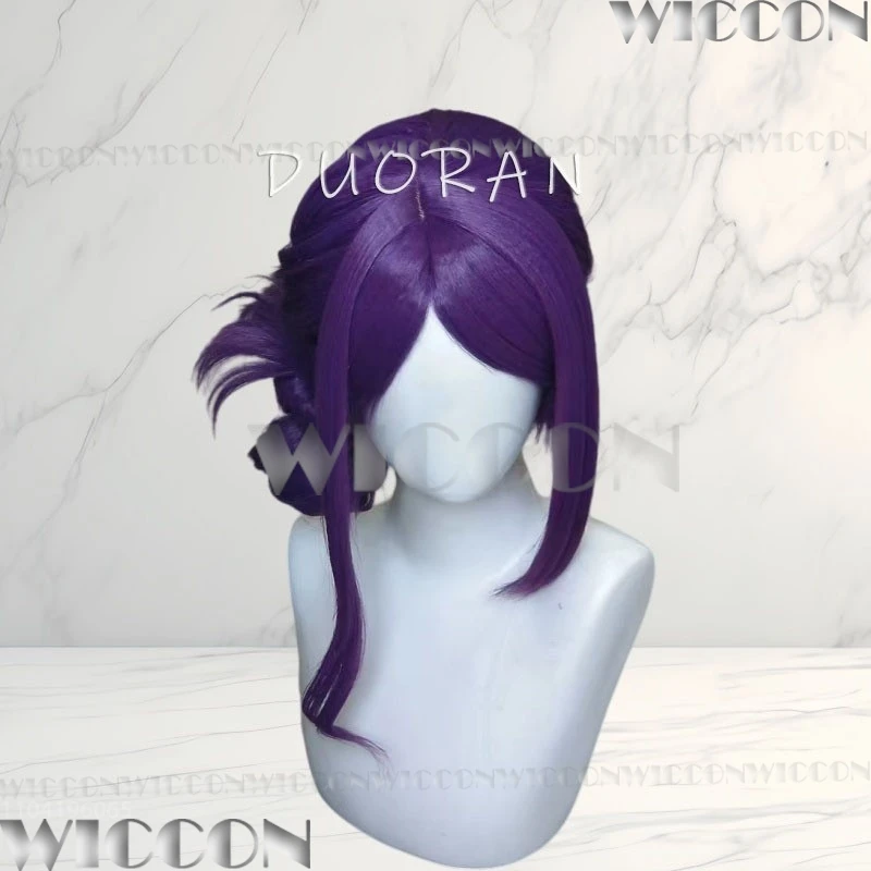 Kamishiro Rize аниме косплей реквизит женский фиолетовый длинный парик красные очки