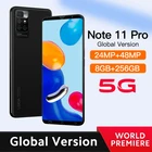 Смартфон глобальная версия Note 11 Pro 8 Гб RAM 256 Гб ROM Android мобильный телефон Celulares