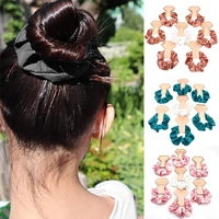 fashion new silk scrunchies hair accessories for women elastic rubber band ponytail holder headwear headband hair ties hairbands