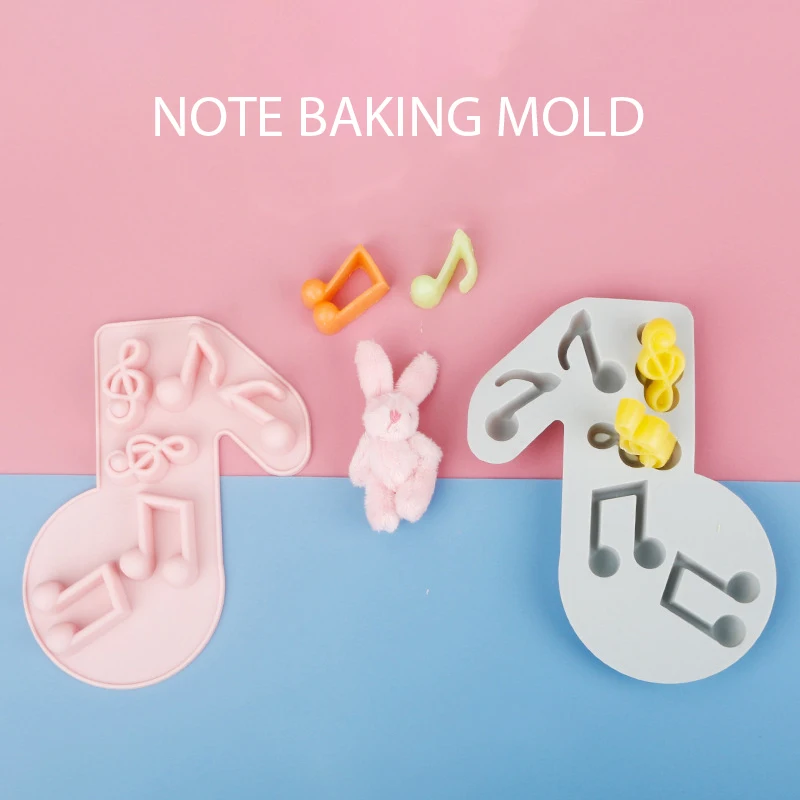 

Mini Music Note Silicone Mold Kitchen Resin Baking Tool DIY Cake Chocolate Ice Cube Fudge Lace Decoration Epoxy Moulds