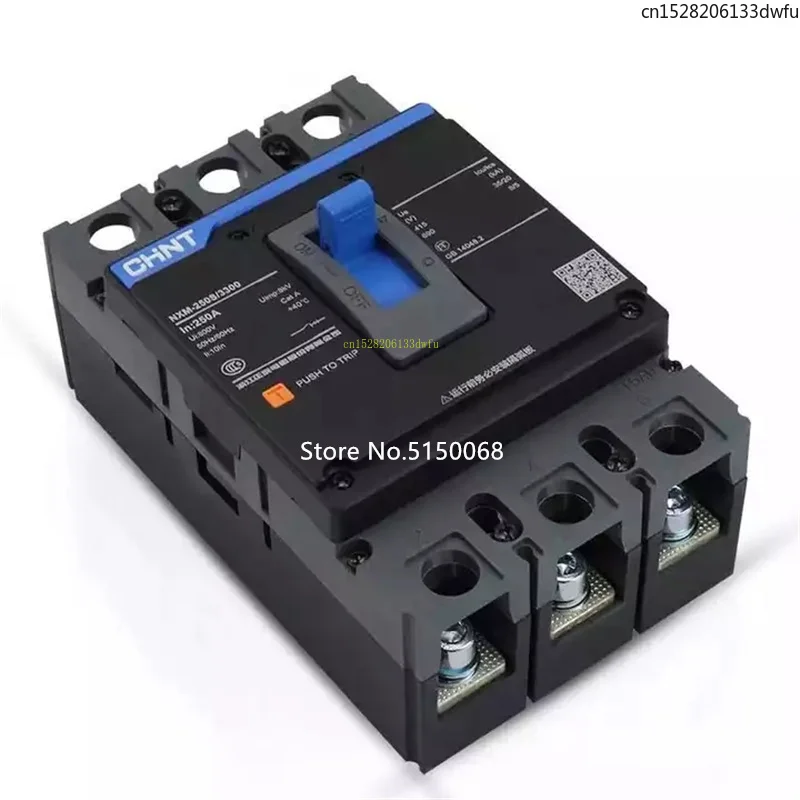 Фото CHINT NXM 20A 25A 40A 63A 100A 125 160A 200A 250A MCCB Автоматический выключатель в литом корпусе Воздушный выключатель 3P 4P NM1 NXM-125S/3300 NXM-250S №3