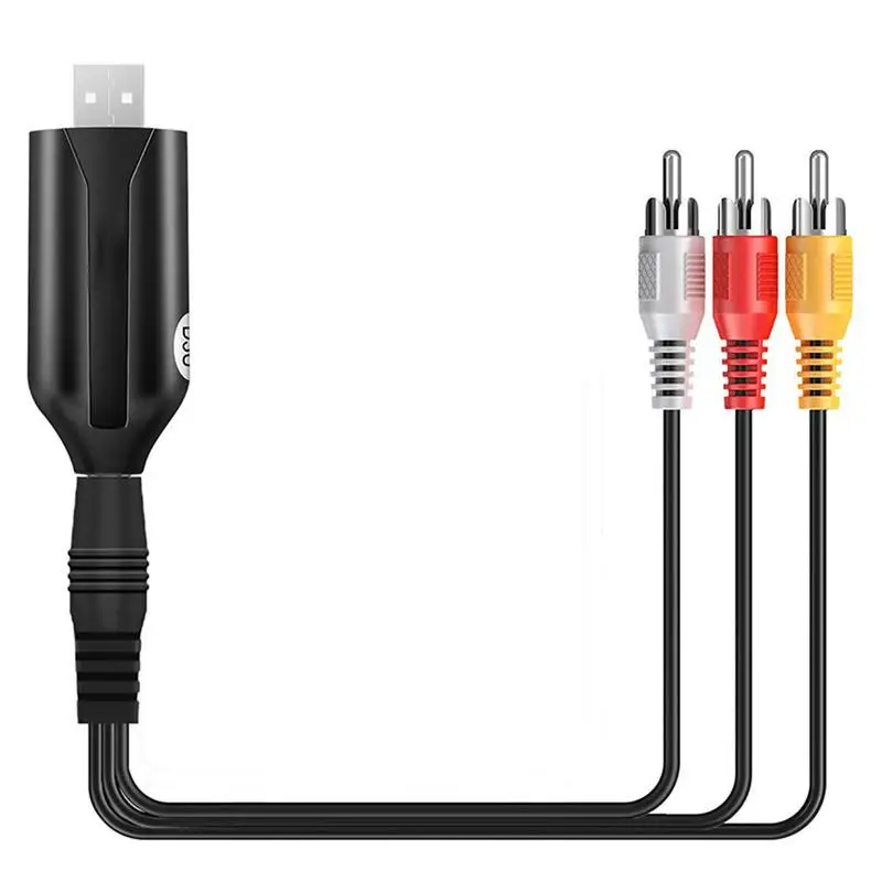 Кабель-удлинитель с USB на 3 кабеля, аудиоразъем для стерео-кабеля, Кабель-адаптер для ТВ, ПК, AV, DVR