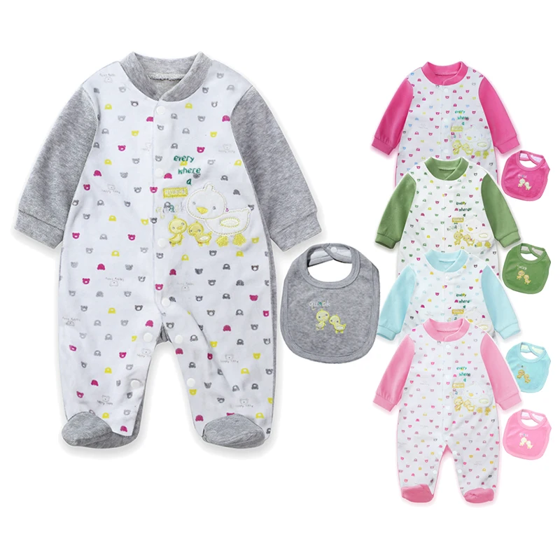 

Newborn pure cotton Baby winter clothes baby boys girls rompers long Sleeve clothing roupas infantis Overalls Costumes