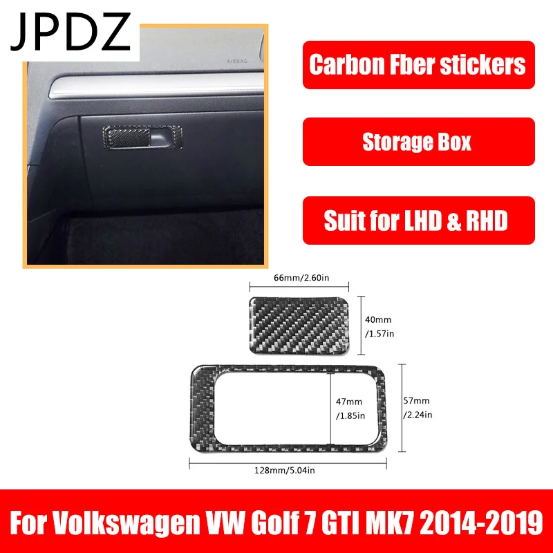 

2 шт., отделка из углеродного волокна для VW Golf MKVII 2013-2019