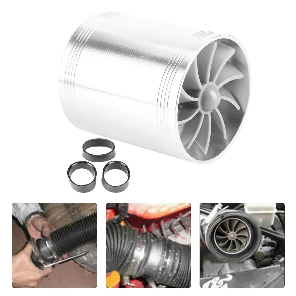 

Автомобильный воздухозаборник, турбонатор с двойным вентилятором, супер зарядное устройство, детали, автомобильное турбозарядное устройс...