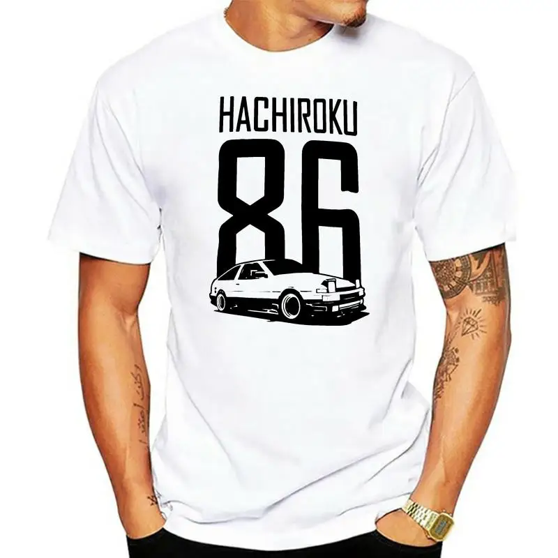 

Мужские футболки AE86 Hachiroku с уникальным дизайном машинок Initial D, одежда Fujiwara Tofu, необычная футболка, футболки