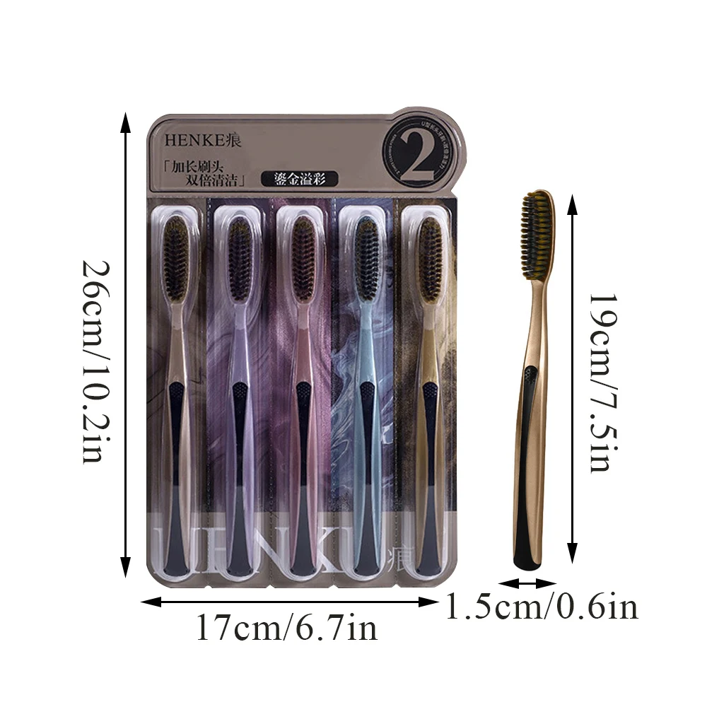 5 шт./кор. зубная щетка с огромной головкой очень жесткая и прочная для взрослых