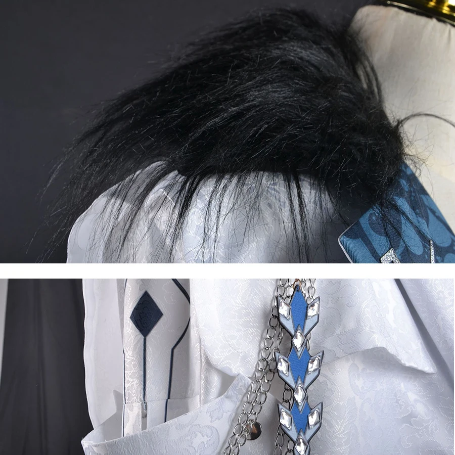 Игра Genshin Impact Fatui Косплей Плащ Костюм Tartaglia Шарф Униформа Пальто Накидка Одежда на