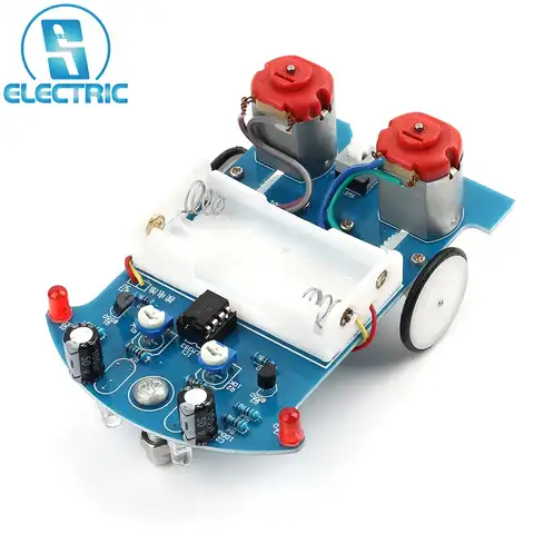 Учебный набор для пайки, обучающая Электроника, наборы для проекта «умный автомобиль», детский робот «сделай сам» для обучения электронике ...