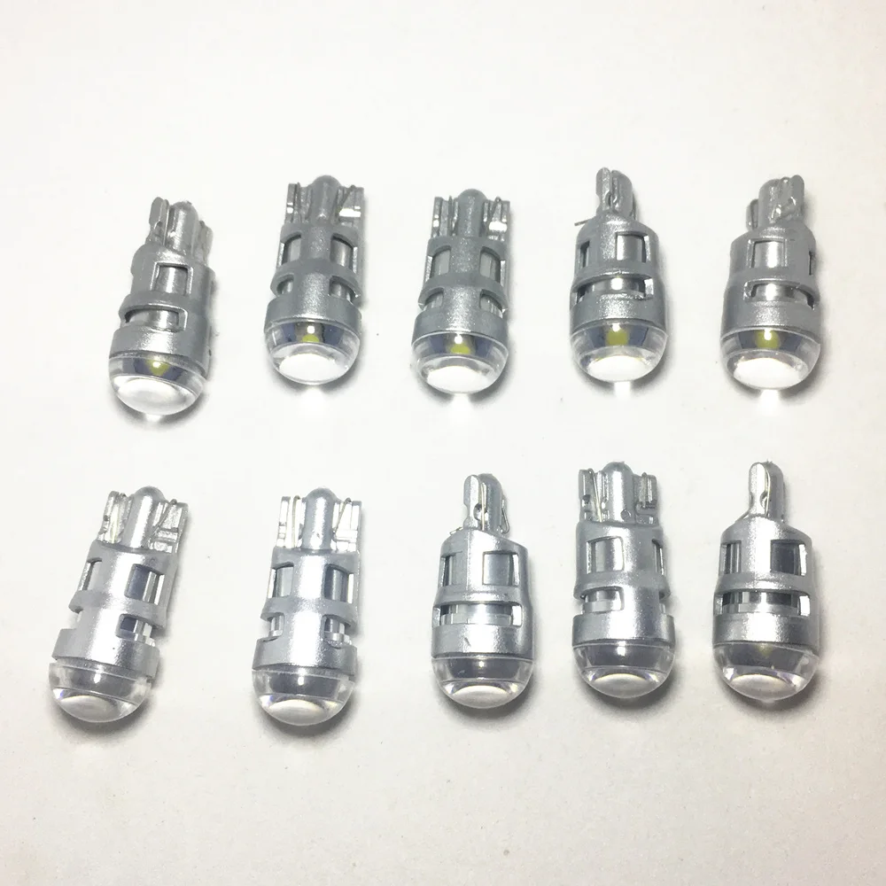 

10 шт., Автомобильные светодиодные лампы T10 W5W 3030 1SMD 194 168 DRL 12 В