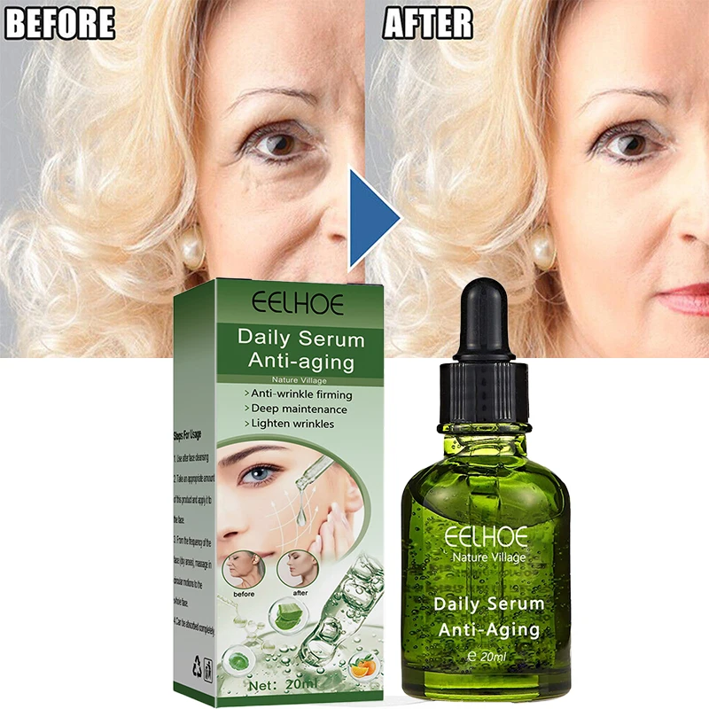 Deep Wrinkles Remover Serum Effectives Anti-Aging Fade Fines Line Lifting Firming Nourish Brighten Face Beauty Health Skin Care