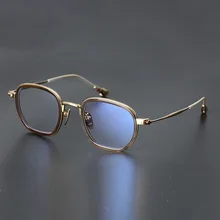Myopia reading personalized women eyeglasses retro glasses frame men top quality acetate 925 silver designer optical eyewear 