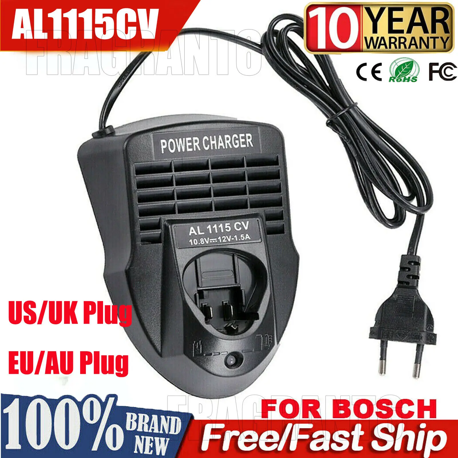 

AL1115CV Battery Charger For Bosch 10.8V/12V BAT411 BAT412A Li-ion Battery Electrical Drill For 2 607 336 013