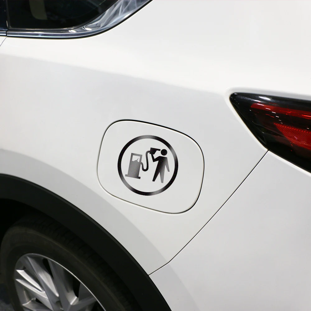 Забавные креативные светоотражающие наклейки на крышку топливного бака для Mini