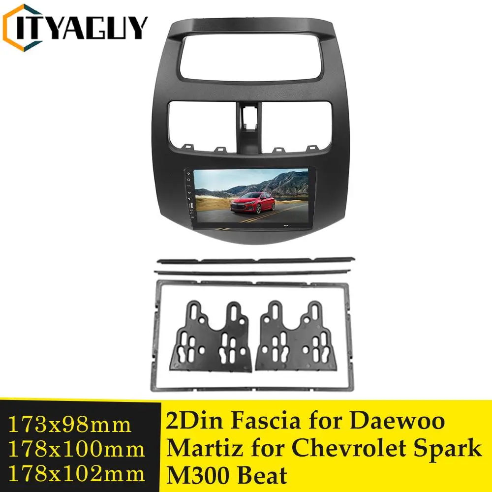 

Двойная Din DVD-панель для Chevrolet Spark Beat, для Daewoo marshz 2010 +, рамка для автомобильного радио, GPS, стереомонтажная панель, рамка, Облицовочный комплект
