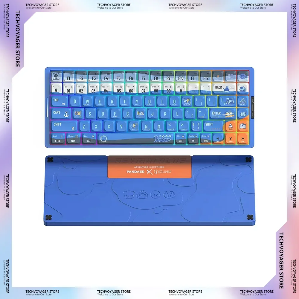 Механические клавиатуры PANDAER IQUNXI беспроводная легкая алюминиевая игровая