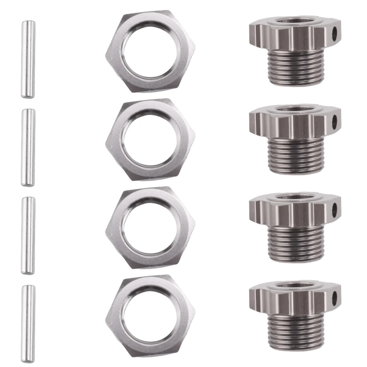 Металлический шестигранный адаптер ступицы колеса 17 мм 8068 для 1/8 ZD Racing 08423 08425 08427