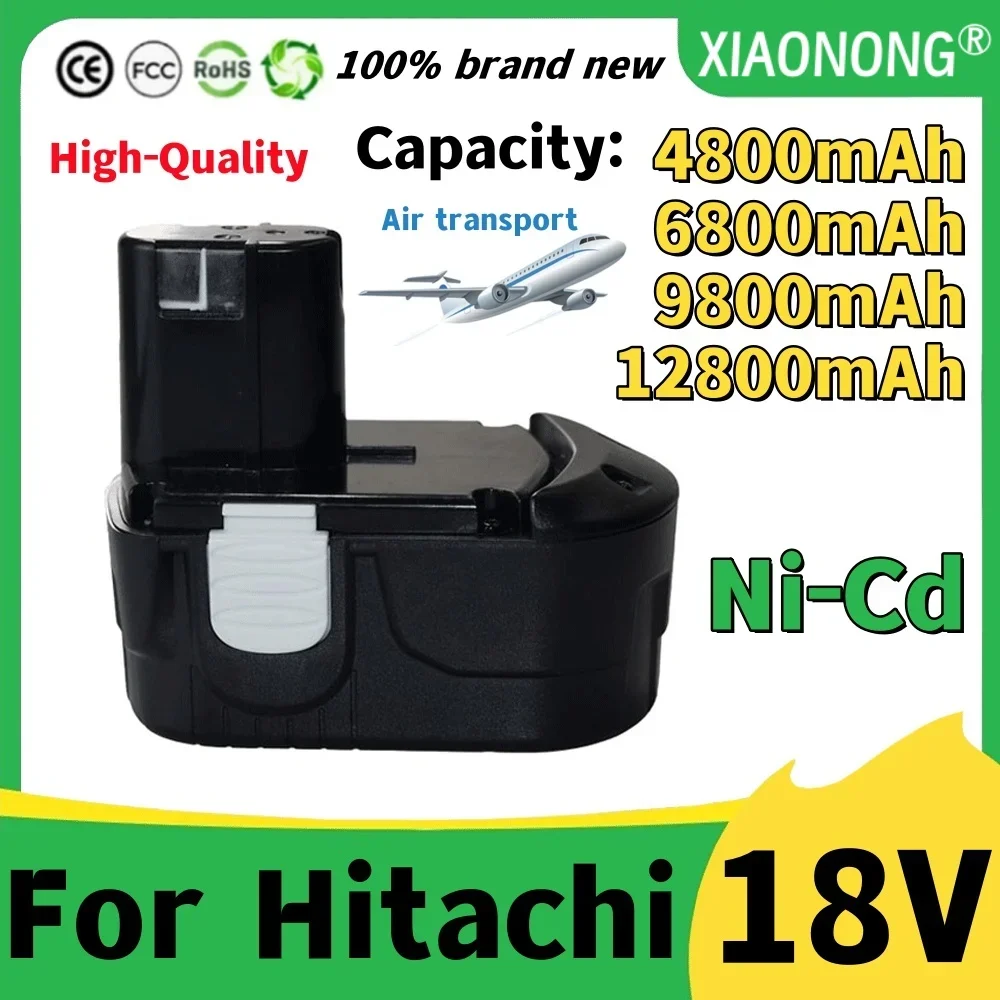 18V 4800mAh/6800mAH/9800mAH/12800mAh battery exchange For Hitachi EB1812S EB1814SL EB1820 EB1826HL EB1830 DS18DL accumulator