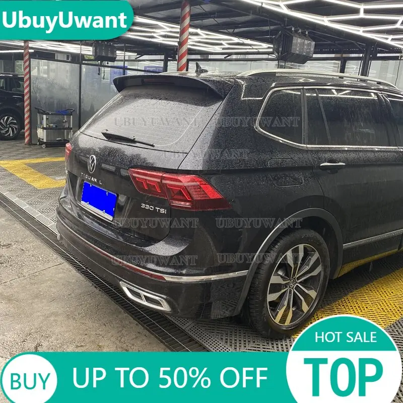 

For Volkswagen Tiguan L Spoiler 2017-2021 2022 Tiguan L High Quality ABS Material Car Rear Wing Primer Color Rear Spoiler