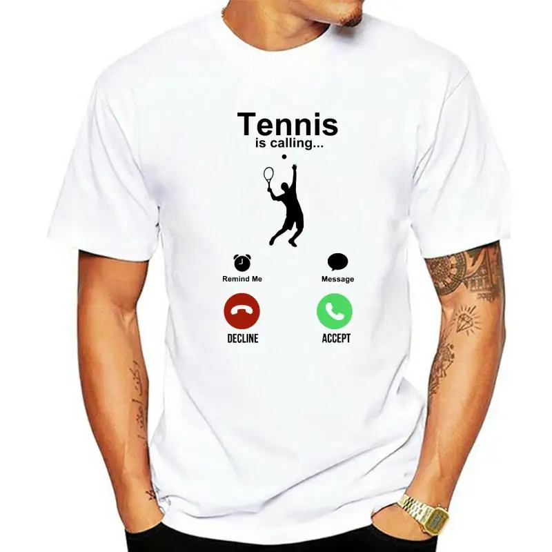 

Футболка мужская с коротким рукавом, круглым вырезом и принтом «теннисные вызовы»