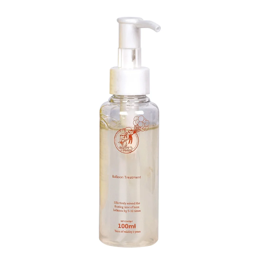 

50ml 100ml With Pump Home Party Slight Fragrance Eco Friendly Extend Floating Time Helium Balloons Protective Fluid Professional