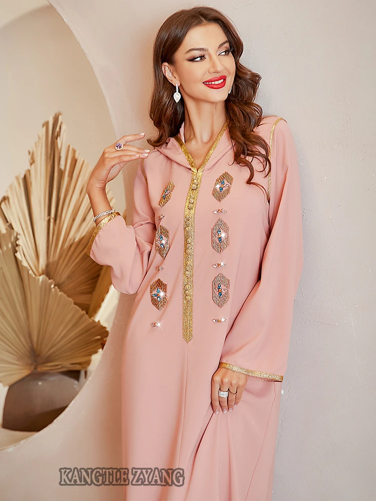 Ramadan Eid Mubarak Abayas For Women Dubai 2022 Kaftan Arabic Turkey Islam Satin Muslim Abaya Modest Dress Robe Djellaba Femme