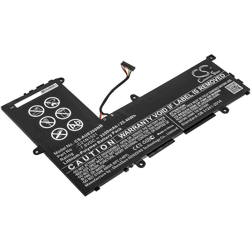 

CS 3350 мАч/25.46Wh батарея для ноутбука Asus E200HA,E200HA-1A,E200HA-1B,E200HA-1E,E200HA-1G,E200HA-8350W,E200HA-FD0009TS