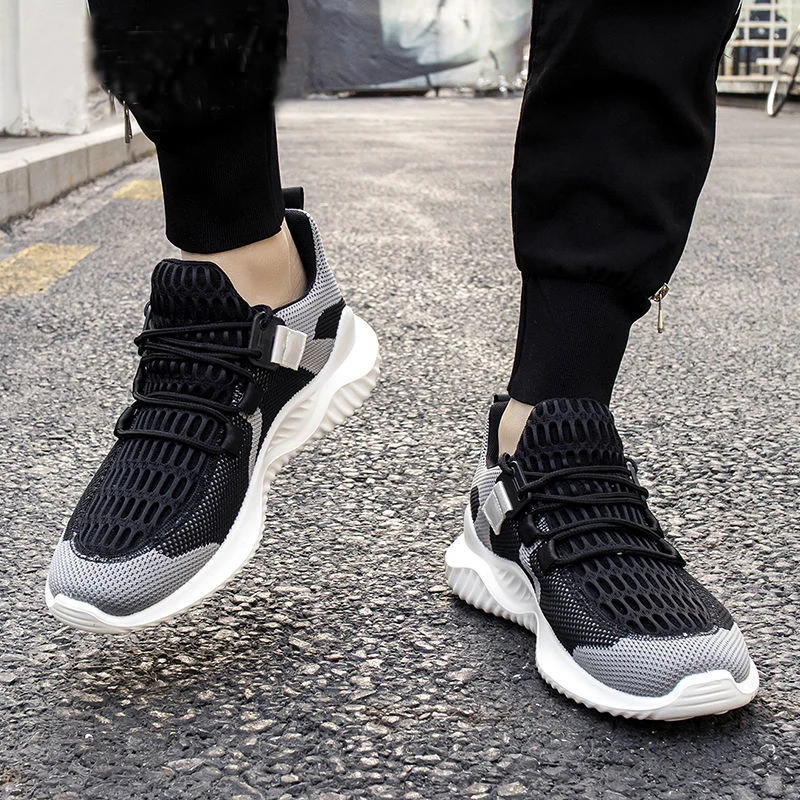 

Кроссовки мужские сетчатые для бега, легкая дышащая Спортивная обувь на танкетке для ходьбы и атлетики, весенние