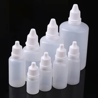 100pcs dropper bottles squeezable eye drop bottle empty plastic liquid eyedrops vial 3ml 5ml 10ml 15ml 20ml 30ml 50ml 100ml