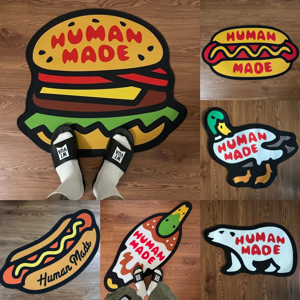 

Welcome 3D Food Floor Carpet Cartoon Non-slip Bath Floor Mat Soft Bedroom Floor Mat Cute Prints Rugs For Home Living Room Carpet