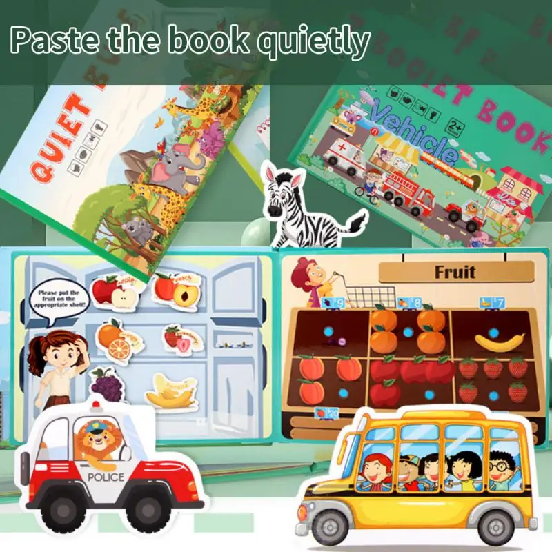 

Детская Тихая занятая книга Монтессори, Детская развивающая игрушка, способность к логической жизни, Сортировочная игра, Детская Наклейка, игрушка для ребенка, книга в подарок