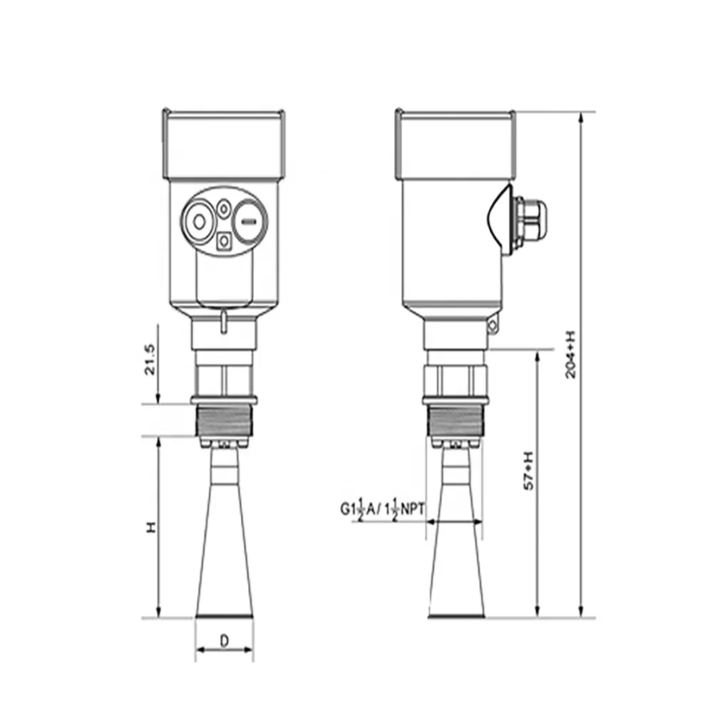 Датчик уровня воды 26Гц Modbus RS485 для рек и резервуаров (art.: 3920db00311cb) - 3920db00311cb