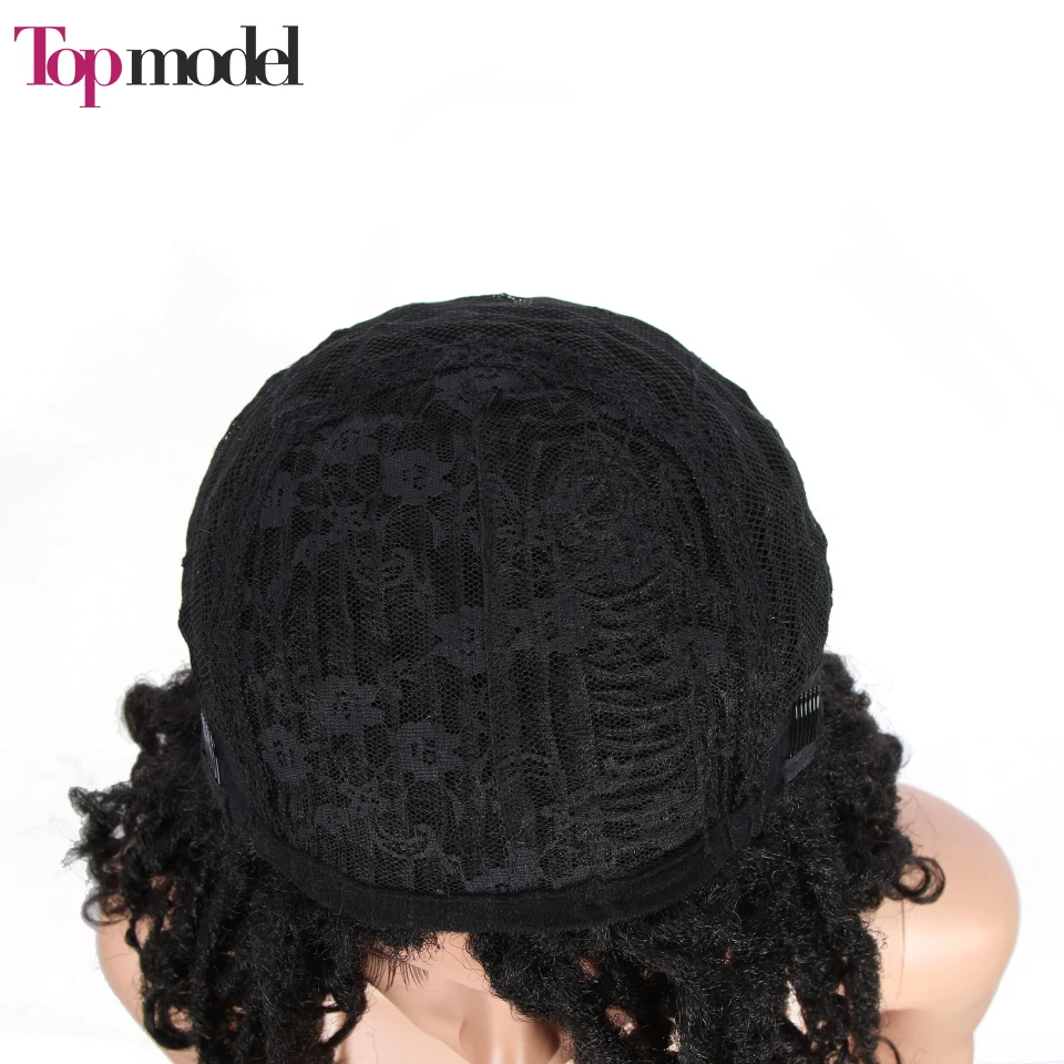 Парик для верховой модели Dreadlock Плетеный парик твист черный коричневый Короткие