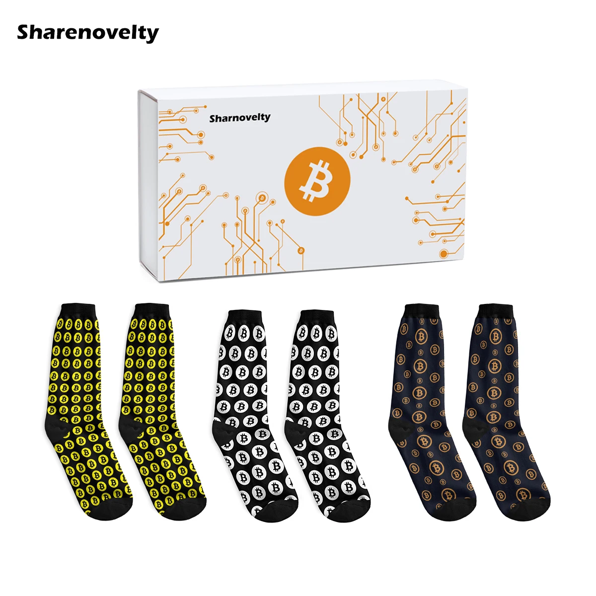 Socks For Men Spring Summer Middle Tube Socks 3 Pairs Set