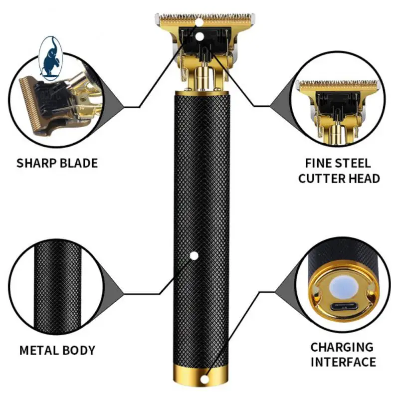 

Электрический триммер для волос T9, 10 Вт, беспроводные машинки для стрижки волос, профессиональная винтажная машинка для бороды, Парикмахерская, машинка для стрижки волос, Бритва для мужчин