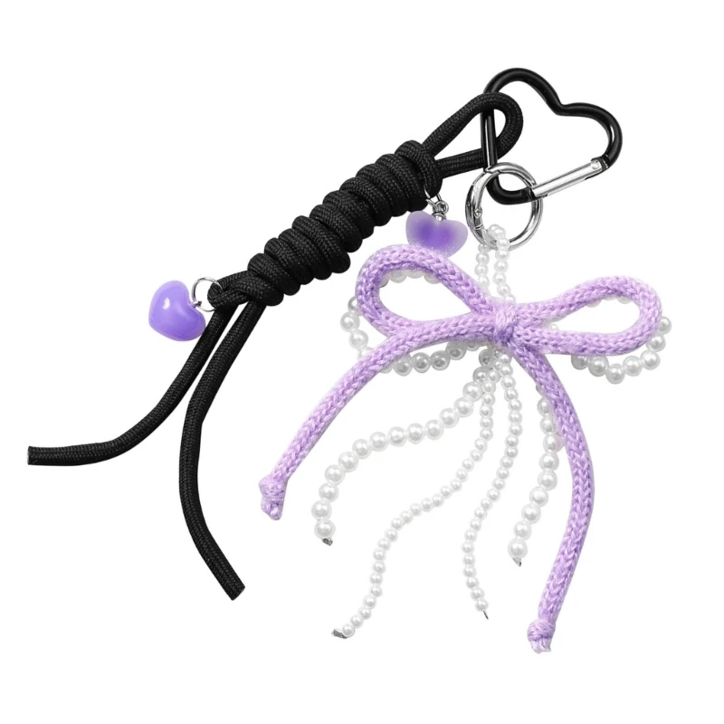 Модный брелок из искусственного жемчуга с бантом стильный для рюкзака