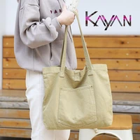 2022 high quality classic vintage women canvas bag simple causal ladies shoulder handbag large capacity student shopping bag