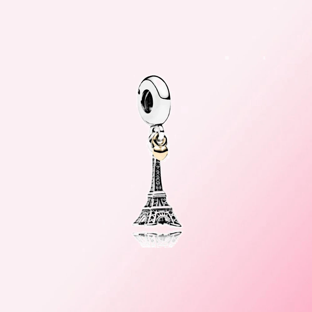 

Fahmi New 100% 925 Sterling Silver Eiffel Tower Dangle Charm Pendant Fit Bracelet DIY Original Jewellery For Women Party Gift