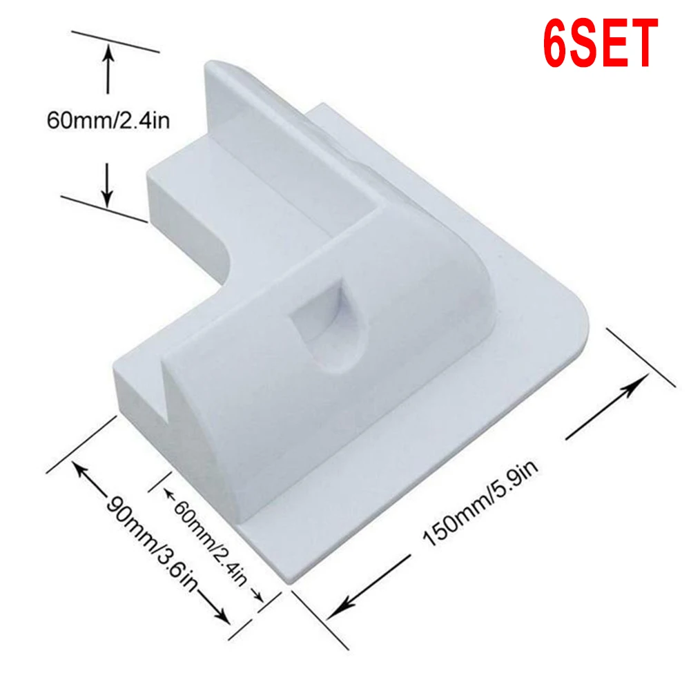 

Bracket Mounting Brackets Boat Caravan Flat Roof 6 Pieces Accessories Adjustable Kits Bracket Sets Replacements