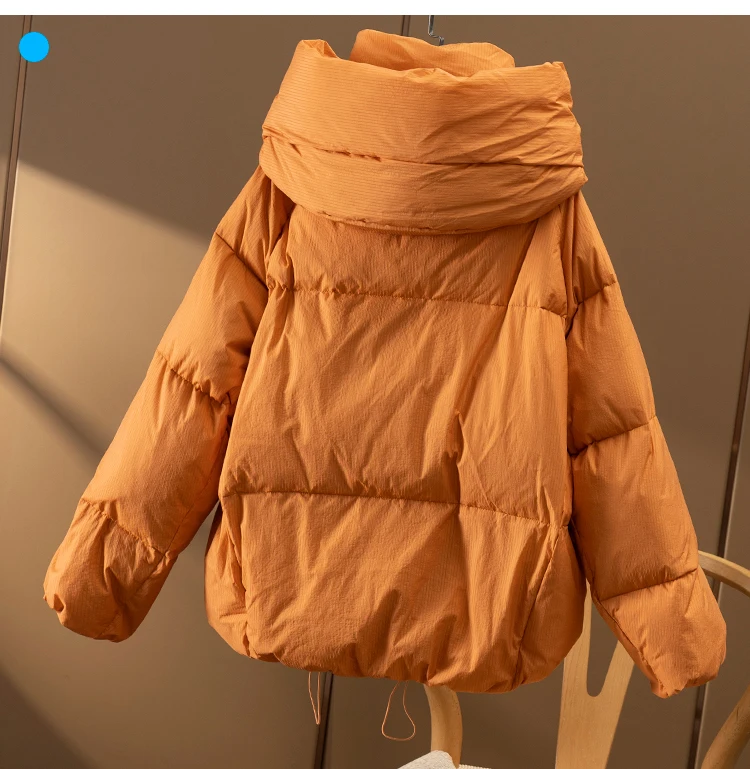 Winter High Quality Casaco Feminino 90% White Duck Down  Winter Coat Women 150g-200g Casual Hooded Luxury Designer
