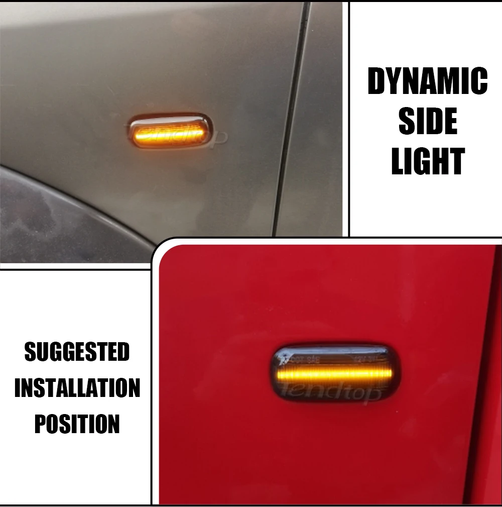 Dynamic LED Turn Signal Light Side Marker Lamp Sequential Repeater For Audi A3 S3 8L 2000-2003 A8 D2 1999-2002 TT 8N 2000-2006 images - 6