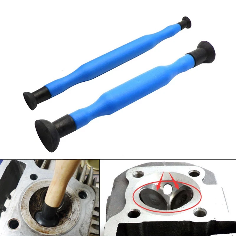

2 Pcs Valve Lapping Sticks With Suction Cup for Auto Motorcycle Cylinder Engine
