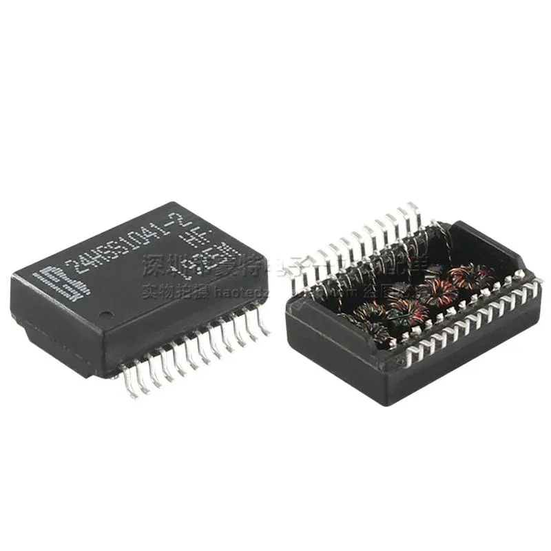 

2pcs/ 24HSS1041-2HF SOP24 feet imported patch Gigabit Ethernet network isolation transformer filter