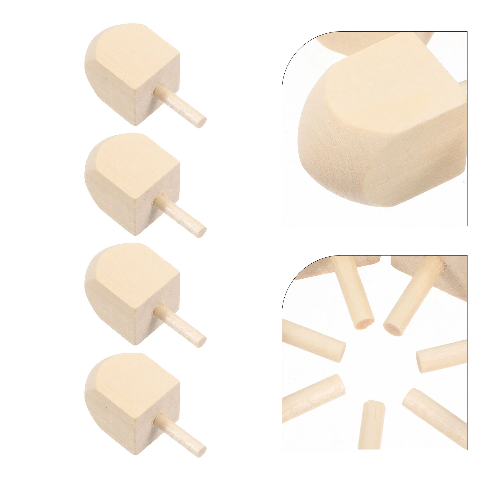 10 шт. гироскоп Ханука Dreidel детские игрушки баланс дерево лотоса красите свой