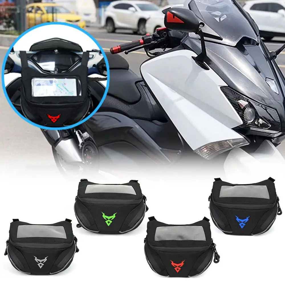 

Waterproof Scooter Front Handlebar Storage Bag Expandable PouchTransparent Touch Screen Navigation Phone Case