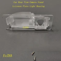 ezzha car rear view camera bracket license plate light housing mount for skoda rapidvolkswagen new jetta santana 2013 2017