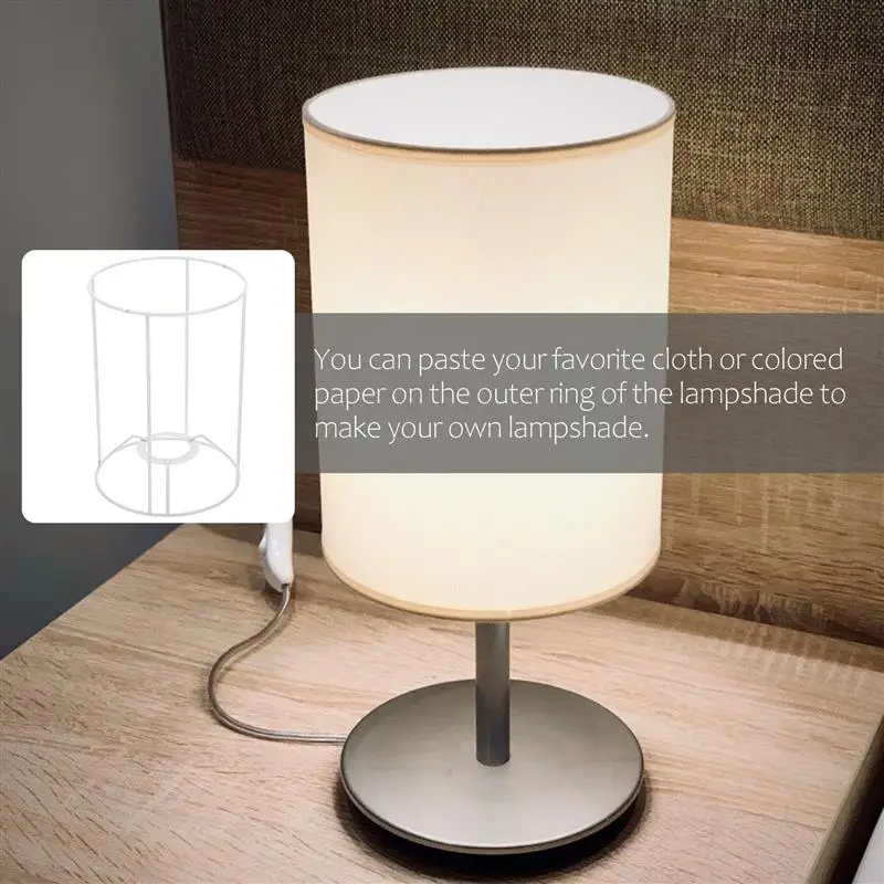 1 szt. żelaznych małych abażurów do lamp stołowych Wspornik żelaznego klosza lampy Rama sufitowej Mała ramka