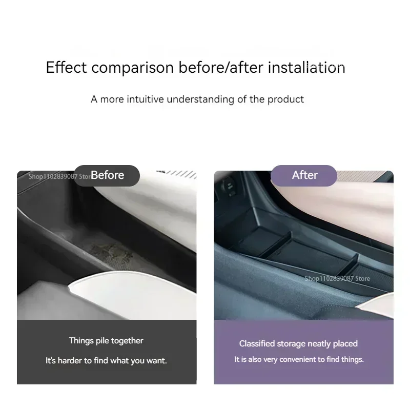 Для BYD SEAGULL 2022 2023 центральный нижний слой автомобиля органайзер аксессуары для